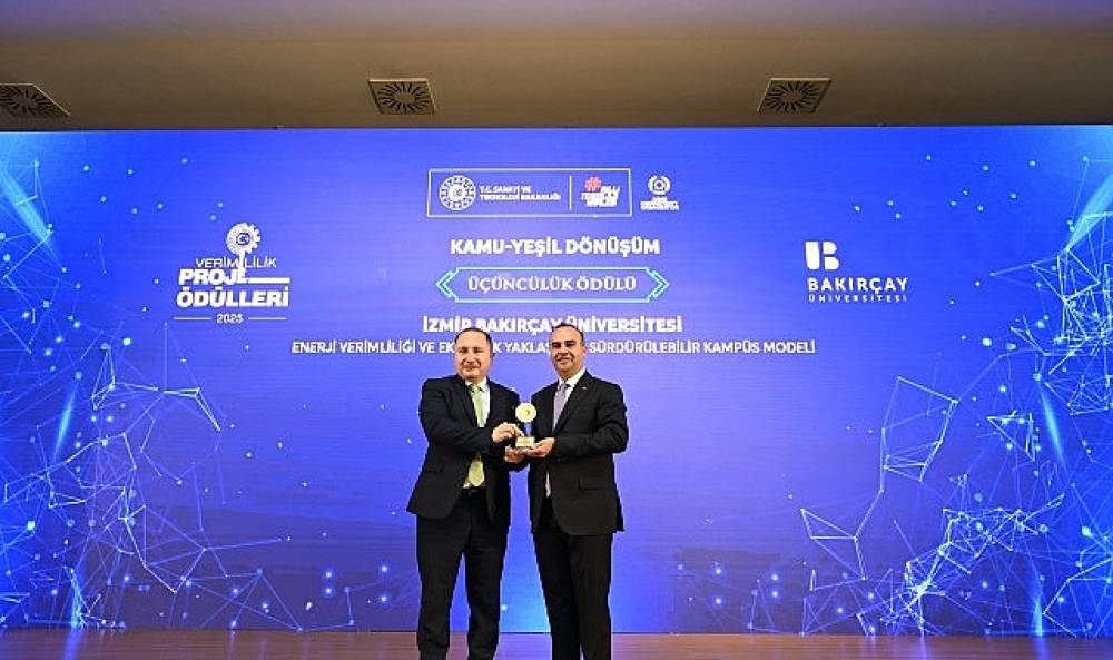 İzmir Bakır&ccedil;ay &Uuml;niversitesi'nin S&uuml;rd&uuml;r&uuml;lebilir Kamp&uuml;s Projesine Verimlilik &Ouml;d&uuml;l&uuml;