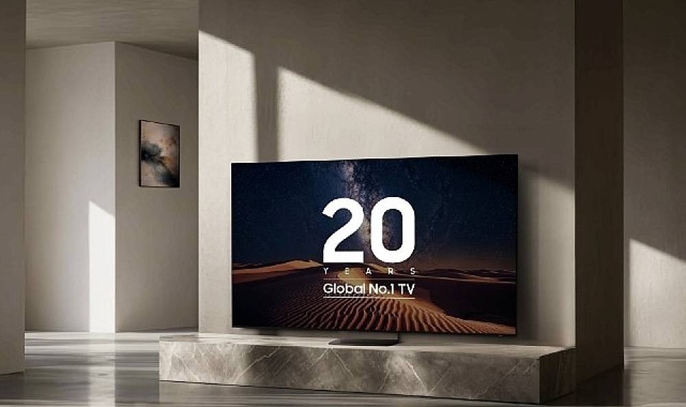    Samsung Electronics &uuml;st &uuml;ste 20. kez d&uuml;nyanın 1 numaralı TV markası 