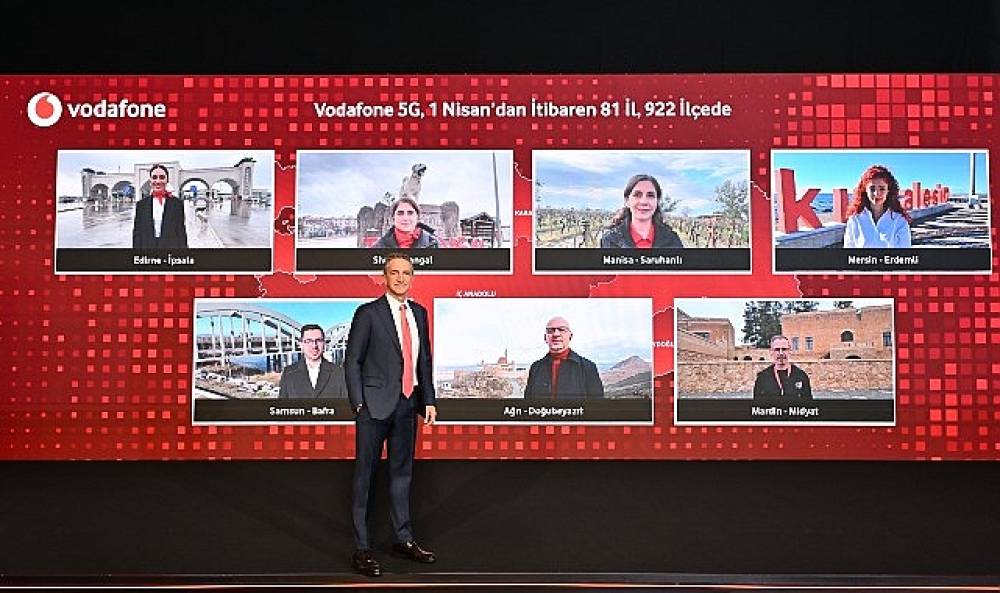 Vodafone, 1 Nisan'da 81 İl ve 922 İl&ccedil;ede 5G Sinyalini Aynı Anda Verecek