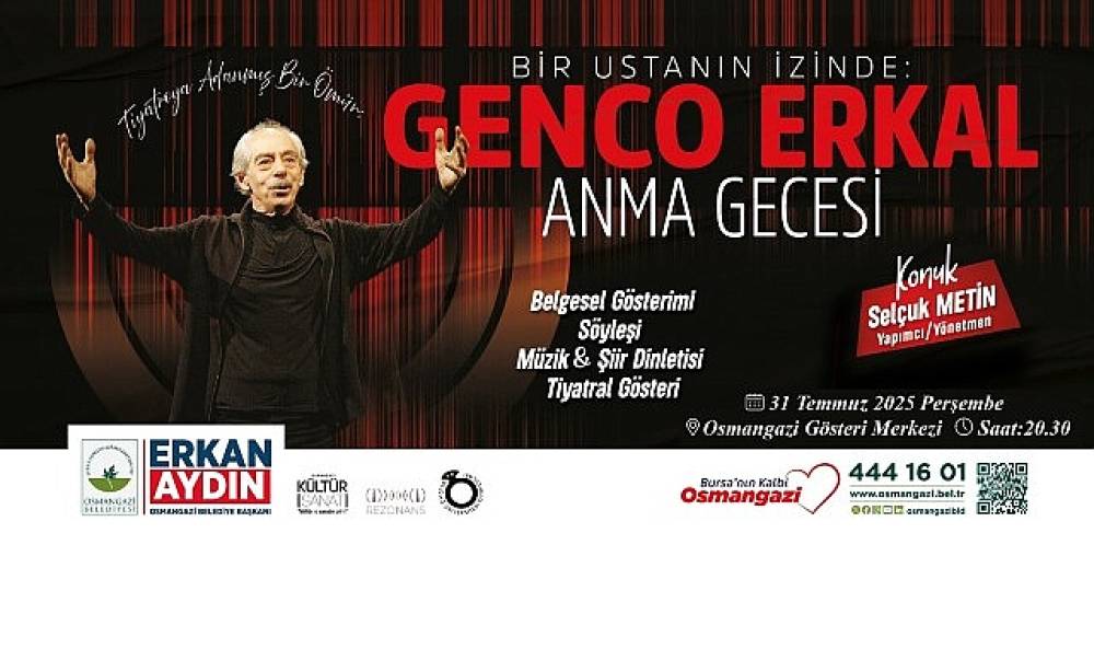 Genco Erkal için Anlamlı Anma Etkinliği Düzenlenecek
