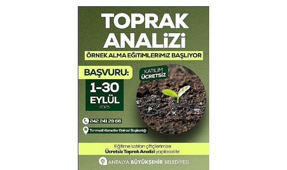 Antalya'da Tarımsal Eğitim Atılımı Başlıyor