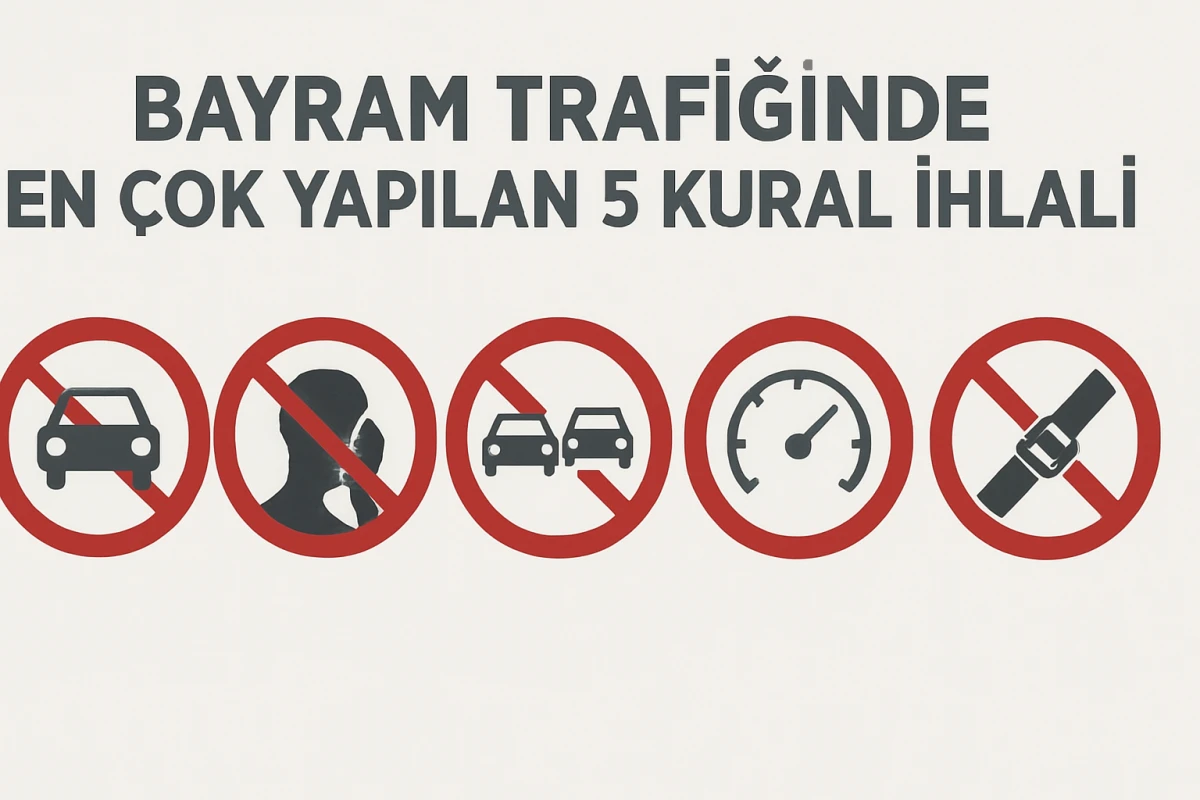 BAYRAM TRAFİĞİNDE EN ÇOK YAPILAN 5 KURAL İHLALİ
