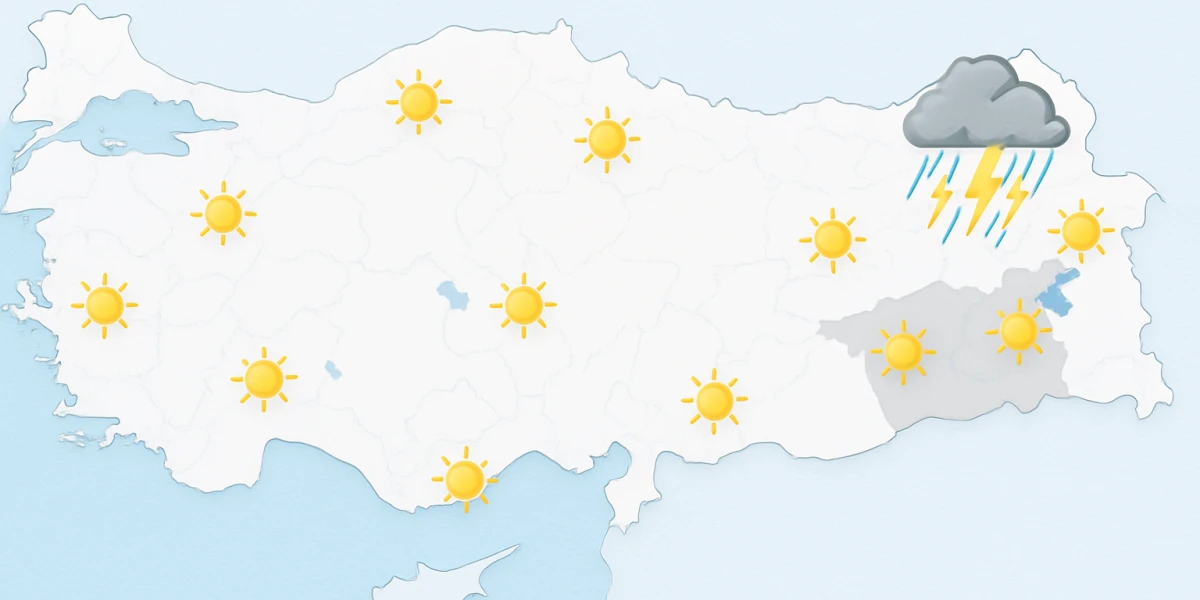 Doğuda Sağanak Uyarısı, Genelde Sıcaklık Artıyor