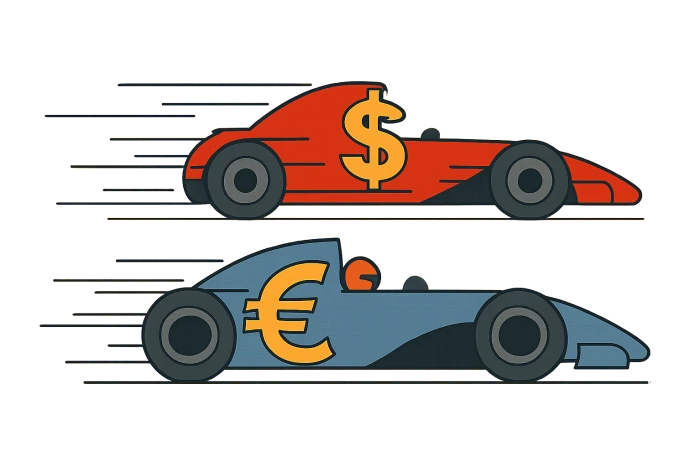 DOLAR YÜKSELİŞTE, EURO DÜŞÜŞLE BAŞLADI