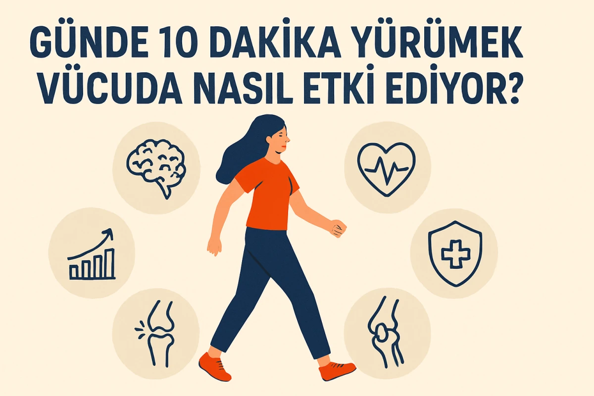 GÜNDE 10 DAKİKA YÜRÜMEK VÜCUDA NASIL ETKİ EDİYOR?