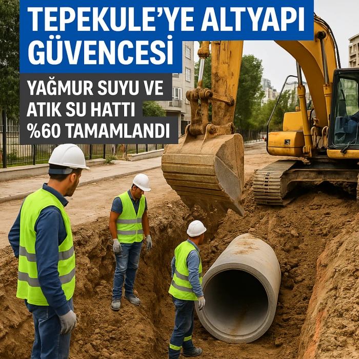 İZSU’dan Tepekule’ye Yağmur Suyu Güvencesi: Proje %60 Tamam