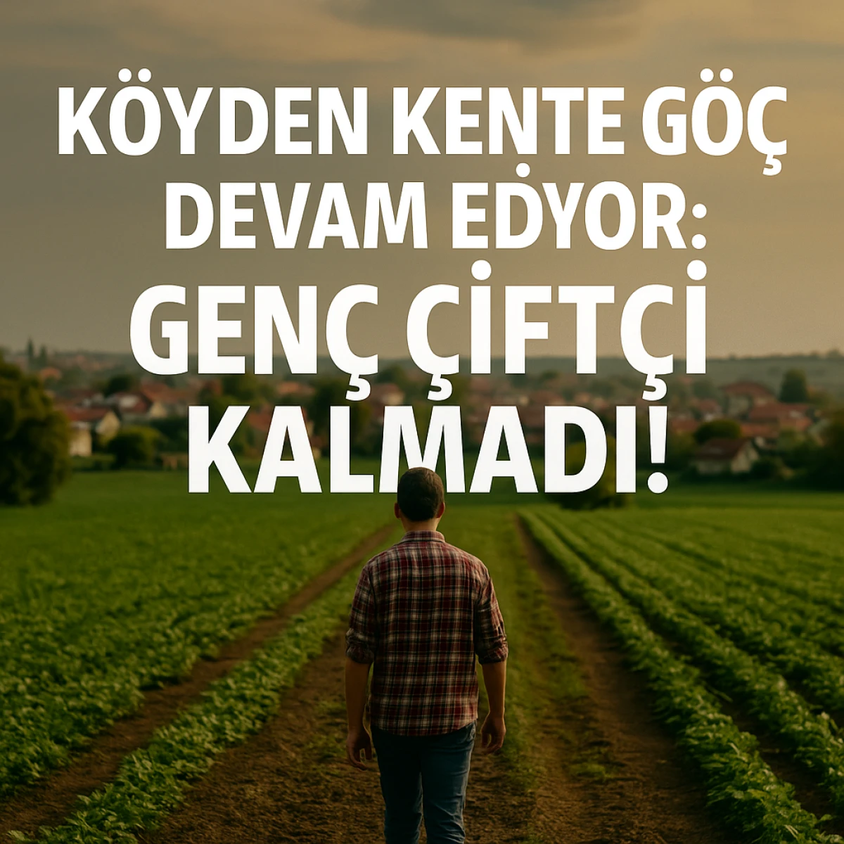 KÖYDEN KENTE GÖÇ DEVAM EDİYOR: GENÇ ÇİFTÇİ KALMADI!