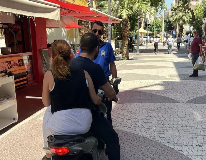Manisa’da Sevgi Yollarını Kullanan Motosiklet Sürücülerine Ceza