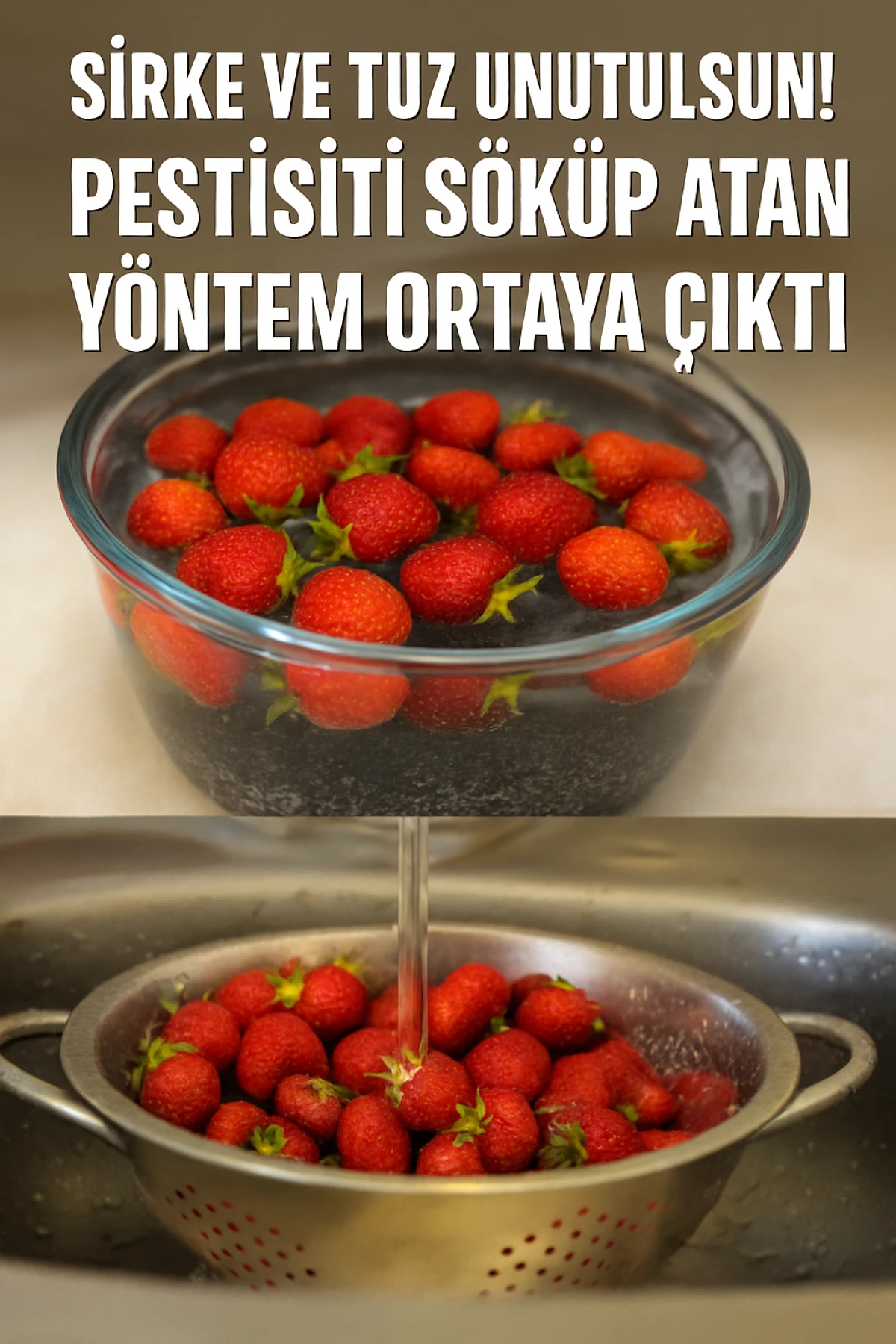SİRKE VE TUZ UNUTULSUN! PESTİSİTİ SÖKÜP ATAN YÖNTEM ORTAYA ÇIKTI