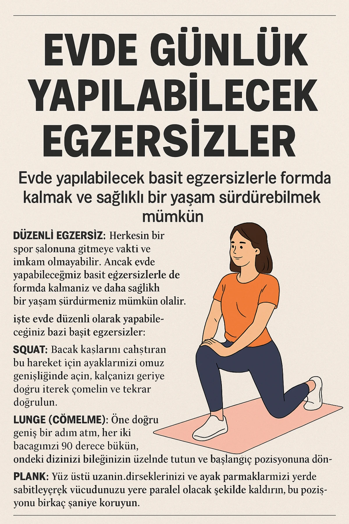 Spor Salonuna Gitmeden Fit Kalın