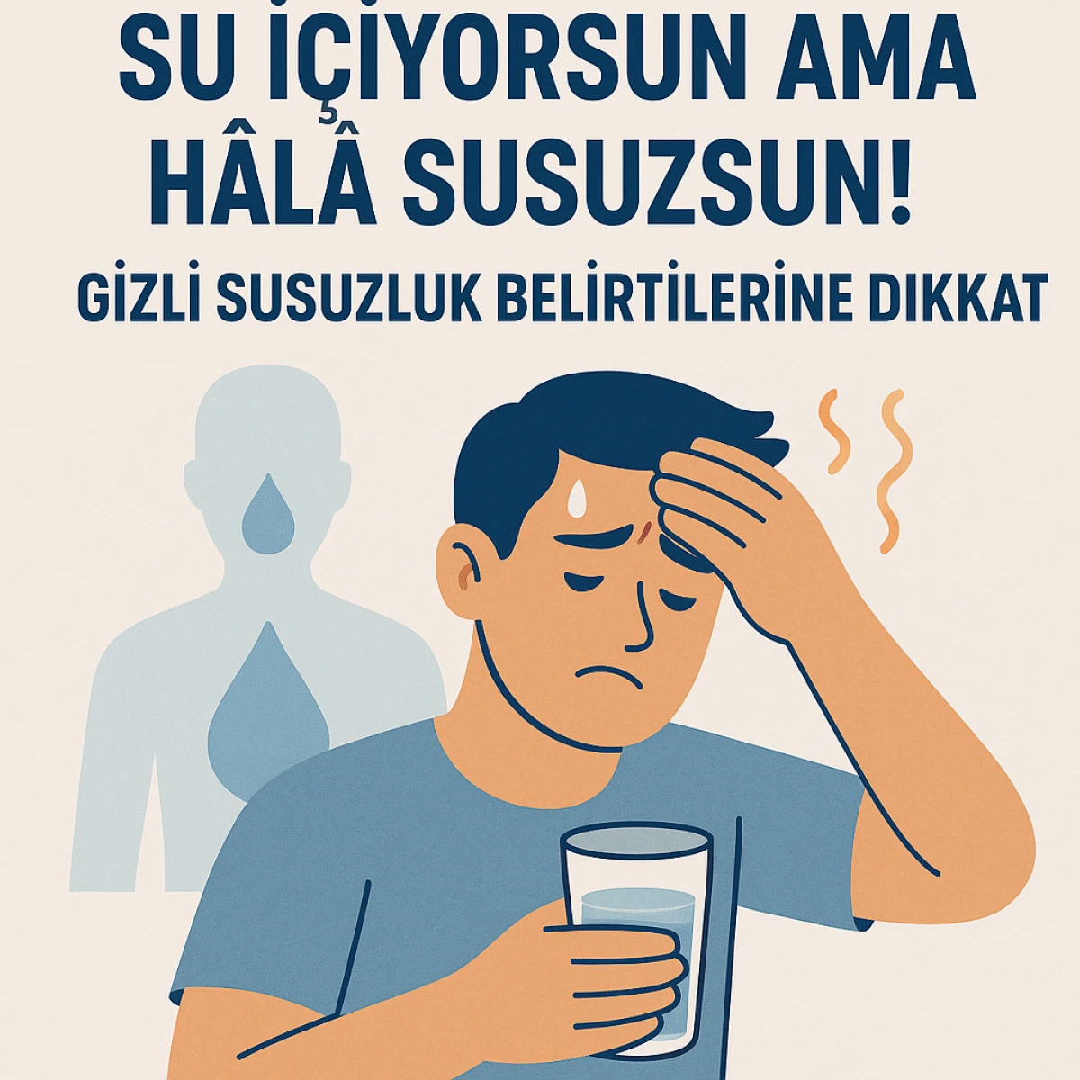 SU İÇİYORSUN AMA HÂLÂ SUSUZSUN! GİZLİ SUSUZLUK BELİRTİLERİNE DİKKAT